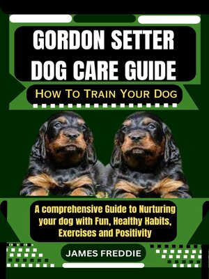 cover image of Gordon Setter Dog care guide